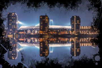 Feyenoord ART Stade Rotterdam "De Kuip" Réflexion sur MS Fotografie | Marc van der Stelt