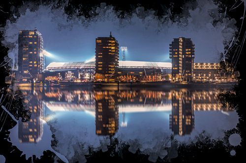 Feijenoord ART Rotterdam Stadion &quot;De Kuip&quot; Reflectie