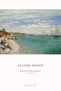 Claude Monet - Regatta bij Saint Address van Old Masters