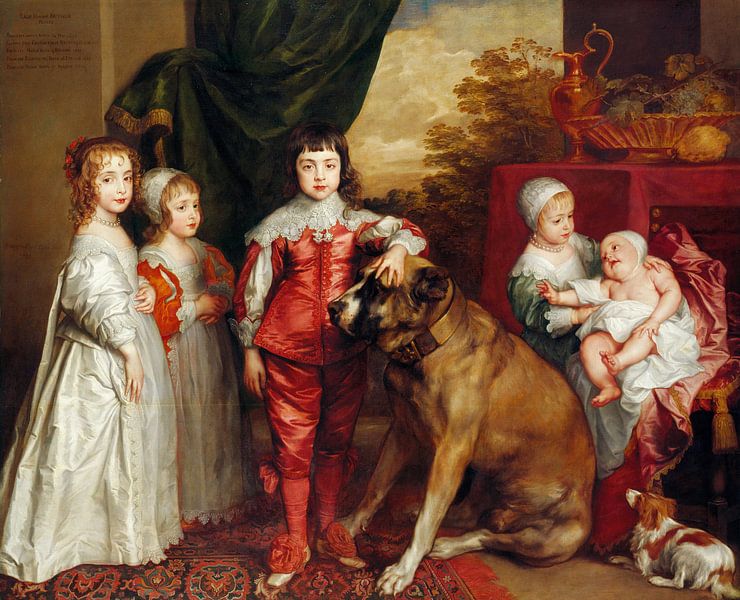 Vijf oudste kinderen van Karel I, Anthony van Dyck van Meesterlijcke Meesters