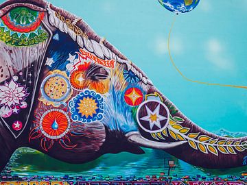 Berlin – Elephant Mural van Alexander Voss