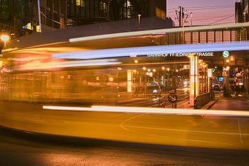 Riding tram on Berlin's Friedrichstrasse by Jenco van Zalk