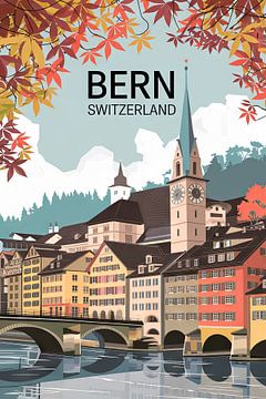 Bern, Zwitserland van Poster Art Shop