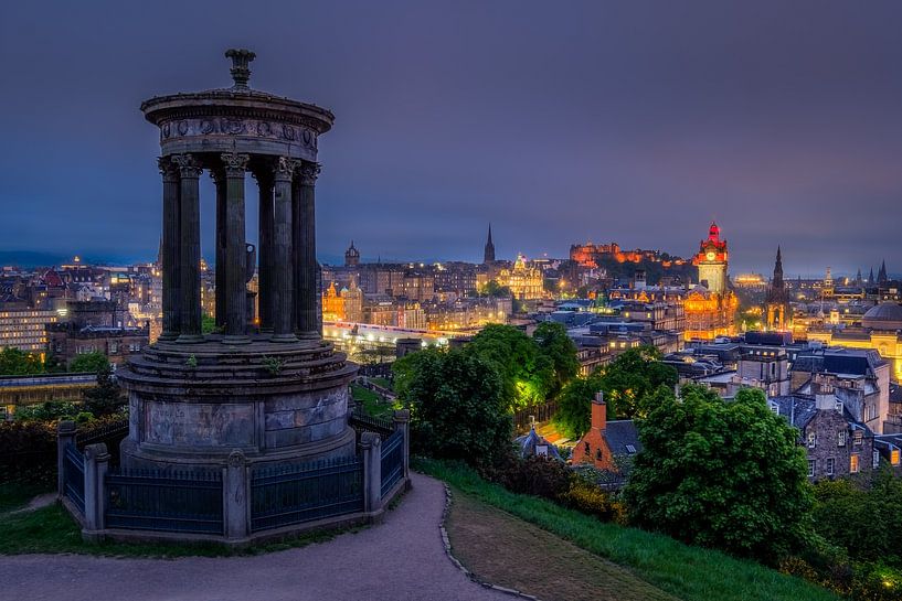 Uitzicht op Edinburgh van Mario Visser