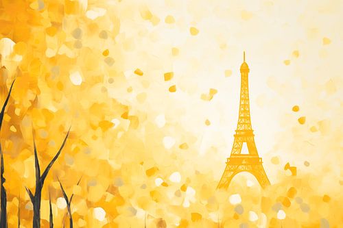 Parijs de Eiffeltoren in Goud