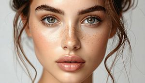 Schöne Augen und Gesicht