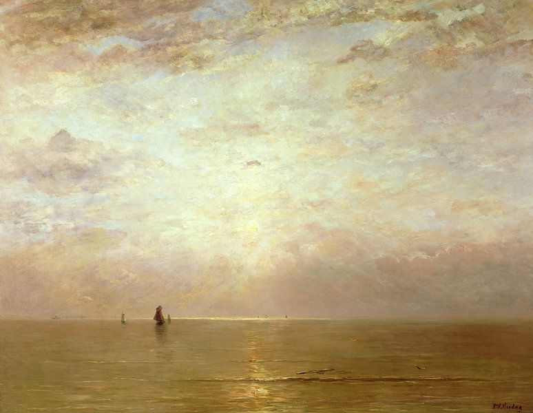 Zonsondergang, Hendrik Willem Mesdag (gezien bij vtwonen) van Bridgeman Masters