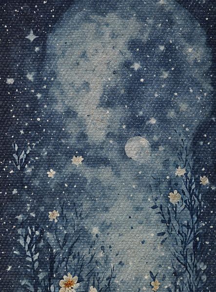 Boho Moon mit Girlande Nr.13 | The Bohemian Vintage Collection von MadameRuiz