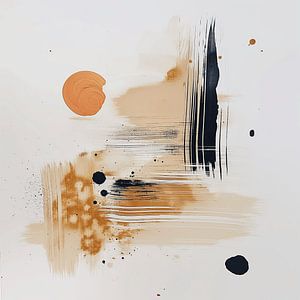 Circulaire melodie, abstract van Mel Digital Art