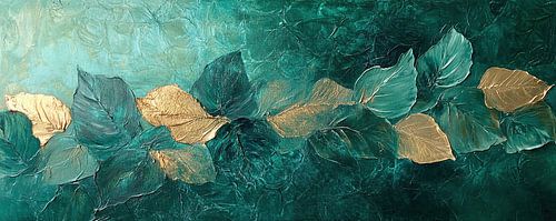 Flora Kunst | Groen Gouden Flora