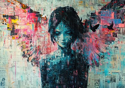 Portrait avec des ailes