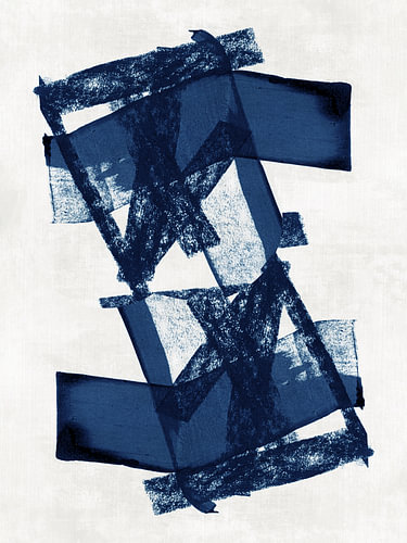 Dynamische Formen in Marineblau
