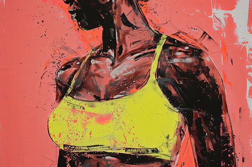 Digitaal abstract portret