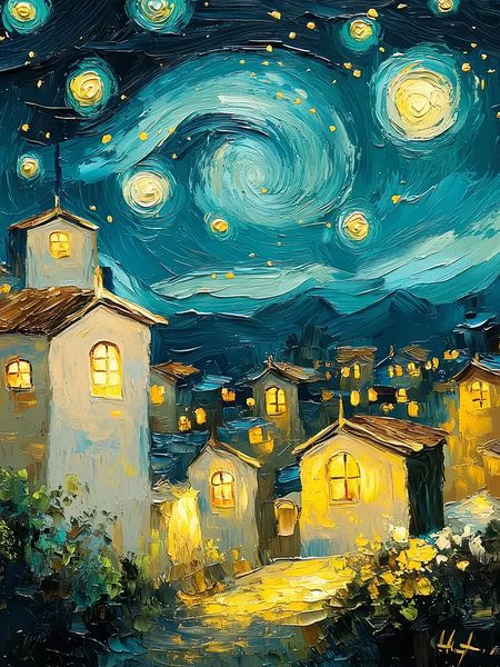 Starry Night Style Vincent van Gogh by TOAN TRAN