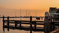 Volendam Anlegestelle im Hafen