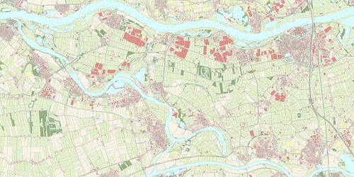 Kaart van Zaltbommel