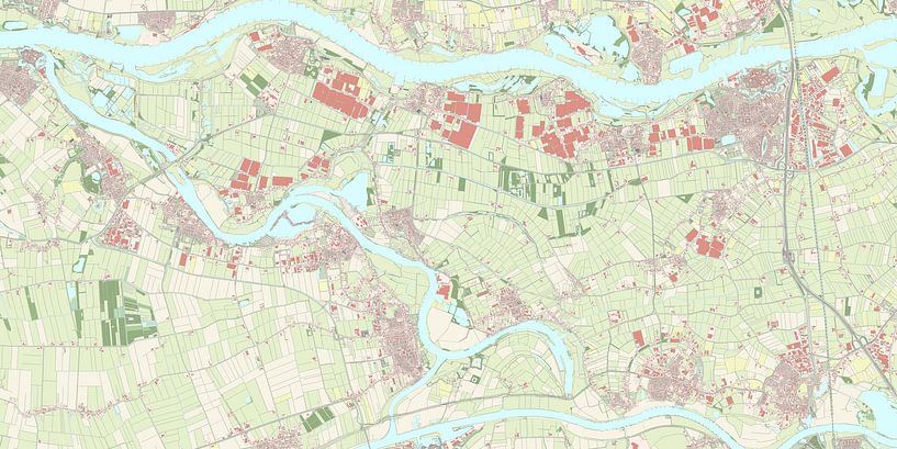 Map of Zaltbommel by Rebel Ontwerp