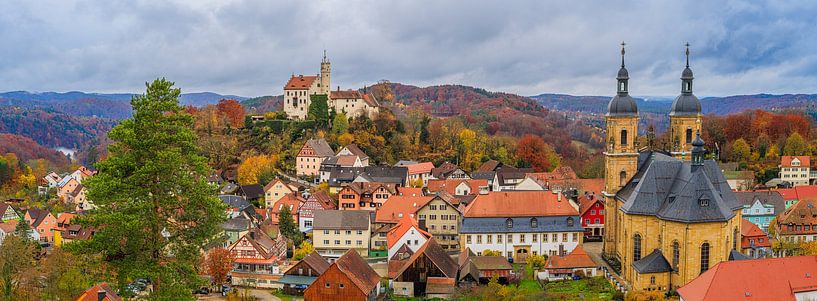 Panorama de Gößweinstein en automne par Henk Meijer Photography