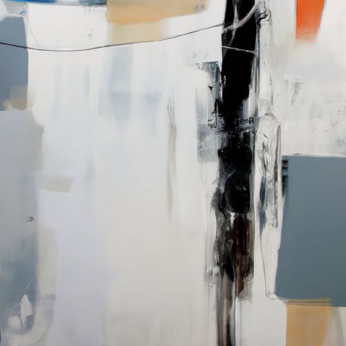 Modernes abstraktes Gemälde "Feeling blue"