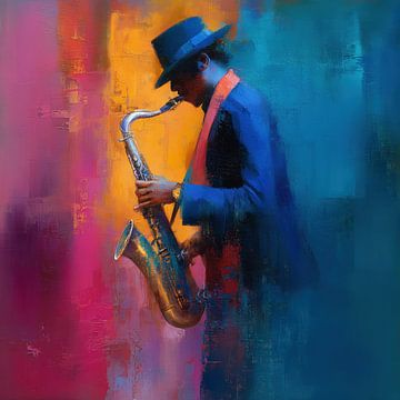 Abstrakter Saxophonist von TheXclusive Art