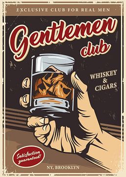 Gentlemen's Club: Whiskey en sigaren van PublicArt77