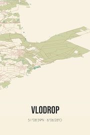 Carte ancienne de Vlodrop (Limbourg) sur Affiches de lieux