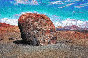 Vulkanbombe Montana Colorada (Lanzarote)