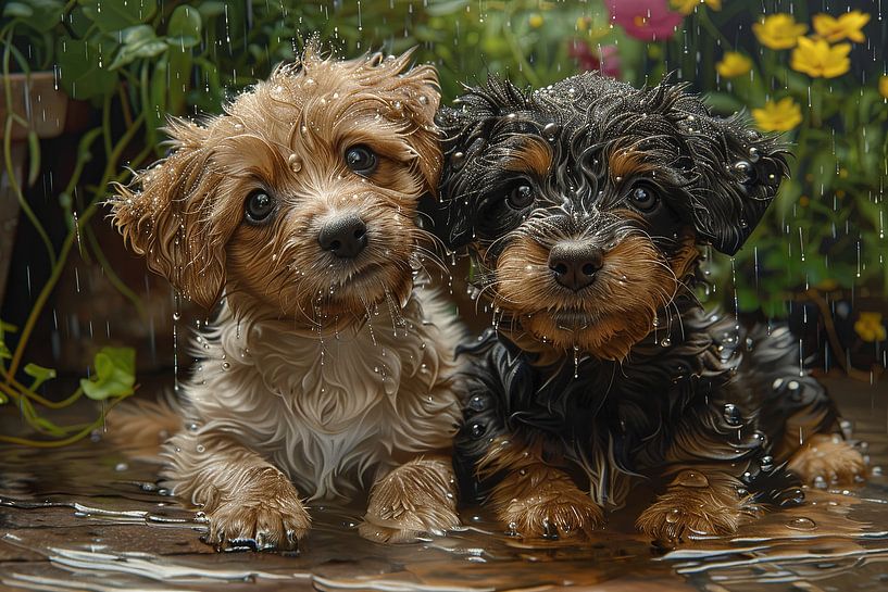 dogs in and around the house by Egon Zitter