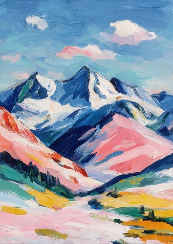 Spring mountains - Matisse style