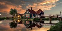 Hollandse lucht boven de Zaanse Schans van Mario Calma thumbnail