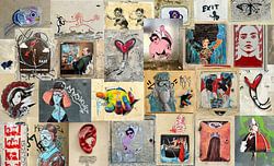 Straßenkunst-Collage, Florenz
