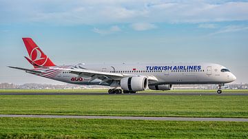 Turkish Airlines Airbus A350-900 passagiersvliegtuig. van Jaap van den Berg