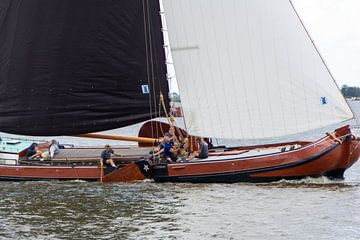 Skûtsje zeilen Friesland van Henk Alblas