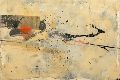 Abstract Aardetinten - Dynamische Moderne Schilderkunst