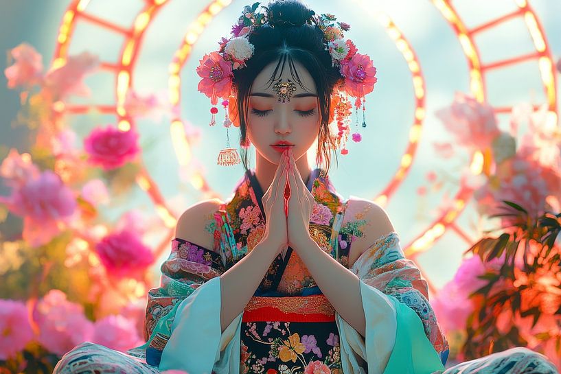 japanische moderne neonkunst von Egon Zitter