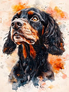 Cocker Spaniel hond dierenkunst #hond