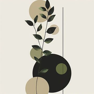 Groene harmonie van Poster Art Shop