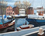 De Lange haven Vlaardingen by Antonie van Gelder Beeldend kunstenaar thumbnail