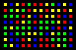 Verschachtelt | Mittig | 12x08 | N=01 | Random #01 | RGBY