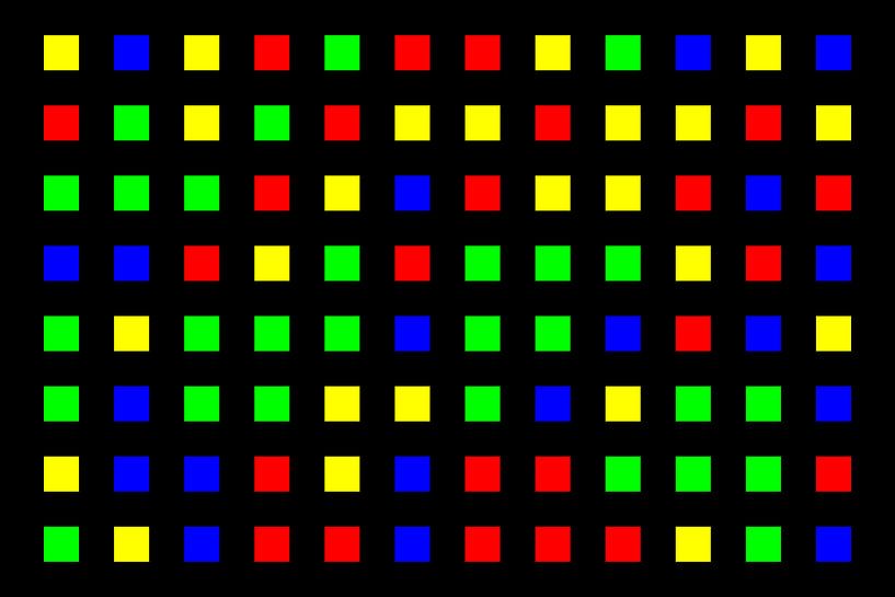 Nested | Center | 12x08 | N=01 | Random #01 | RGBY van Gerhard Haberern