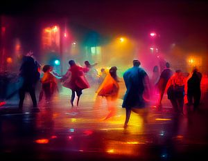 Tanzen auf der Straße in einer lauen Sommernacht. Teil 14