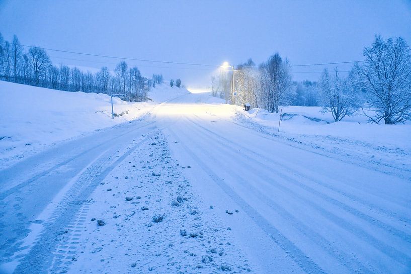 Road leading through the Norwegian high mountains by Martin Köbsch