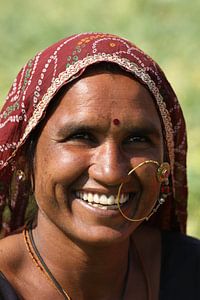 Portret van een traditionele Indiase vrouw