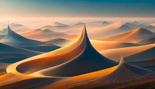 Landschap met vormen