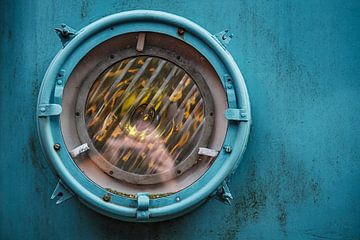 Retro trein lamp van Ron Meijer Photo-Art