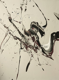 Abstracte moderne kunst van Myrthe Streelder