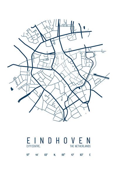 City map of Eindhoven by Walljar
