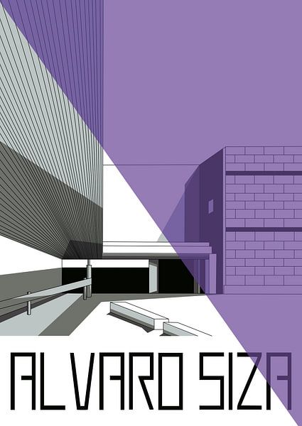 Alvaro Siza 5 - Triangle violet par TAAIDesign