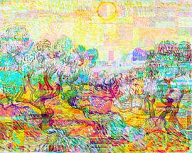 Olive trees by Zanolino and Van Gogh