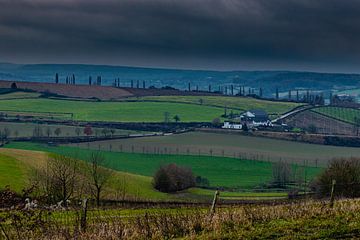 Eys, South Limburg overlooking the hills that give you the feeling of Tuscany by Kim Willems